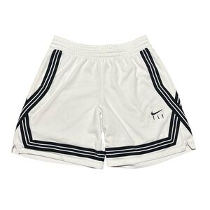 Nike Men’s Fly White Shorts with Black Stripes Size XL